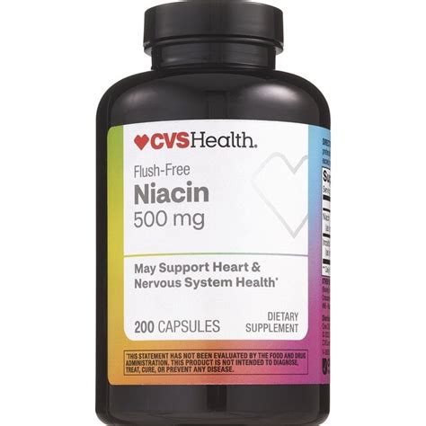 NOW Supplements, Pantothenic Acid (Vitamin B-5) 500 mg, B-Complex Vitamin, 100 Capsules. . Cvs niacin flush free